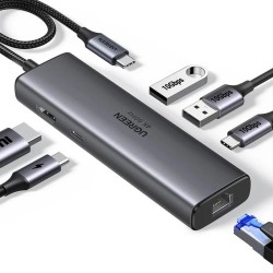Adapter hub USB-C 6w1 Ugreen CM512 45000 2x USB 3.0 + HDMI +… | PartsPC.pl