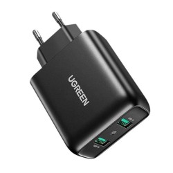 Ładowarka sieciowa Ugreen CD161 2xUSB, 18W, PD3.0 - czarna | PartsPC.pl