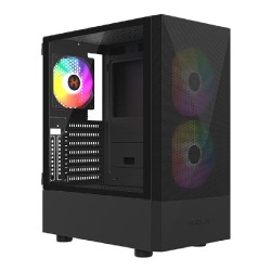 Obudowa KRUX Vako Pro ATX, z oknem, bez zasilacza, czarna | PartsPC.pl