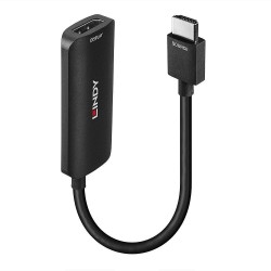 Konwerter LINDY HDMI 4K60 na DisplayPort 1.2 0,157m czarny | PartsPC.pl