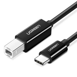 Kabel USB-C 2.0 do USB-B UGREEN US241 do drukarki, 1m - czar… | PartsPC.pl