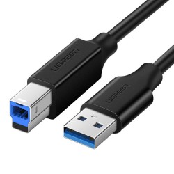 Kabel USB 3.0 do USB-B UGREEN US210 do drukarki, 2m - czarny | PartsPC.pl