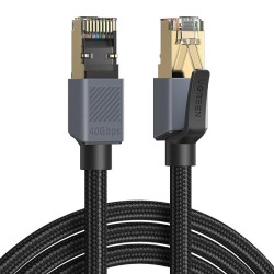 Kabel sieciowy Ugreen MN343 RJ45 Cat. 8 F/FTP 2m - czarny | PartsPC.pl