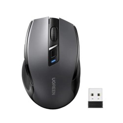 Mysz bezprzewodowa UGREEN MU006 15064 optyczna 2,4GHz czarna | PartsPC.pl