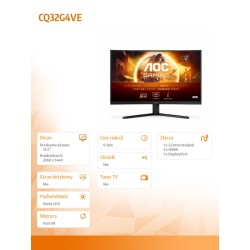 Monitor AOC 31,5" CQ32G4VE 2xHDMI DP | PartsPC.pl