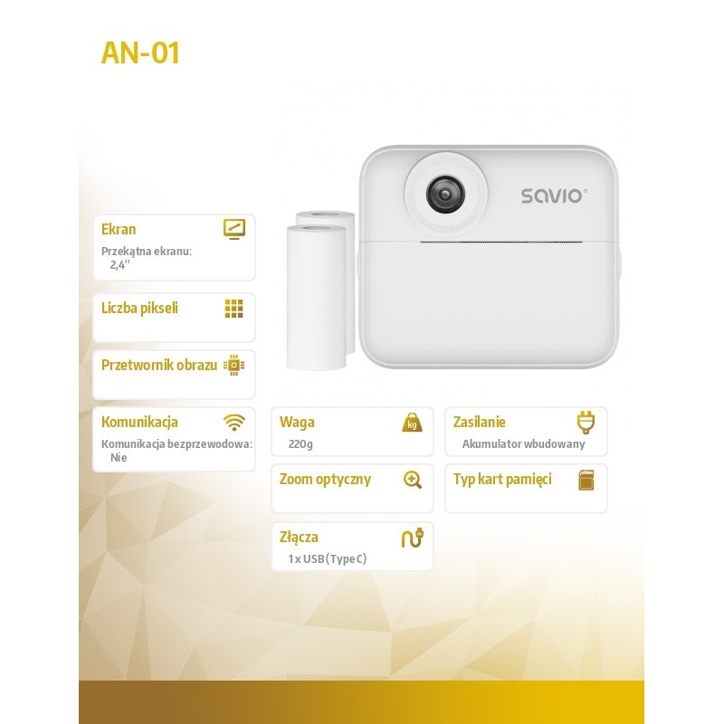 Aparat natychmiastowy SAVIO AN-01 | PartsPC.pl