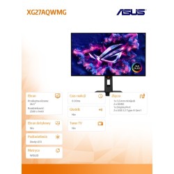 Asus Monitor 26.5 cala XG27AQWMG OLED DP 2HDMI 0.03MS USB HU… | PartsPC.pl