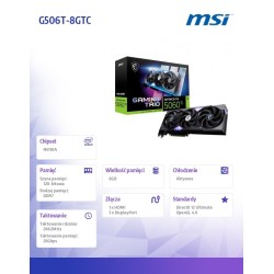 Karta VGA MSI GeForce RTX 5060 Ti 8G GAMING TRIO OC 8GB GDDR… | PartsPC.pl