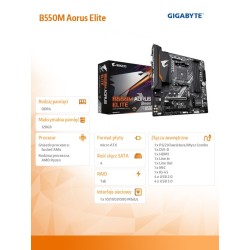 Płyta Gigabyte B550M AORUS ELITE /AMD | PartsPC.pl