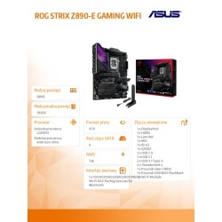 Płyta Asus ROG STRIX Z890-E GAMING WIFI | PartsPC.pl