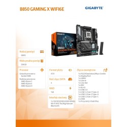 Płyta Gigabyte B850 GAMING X WIFI6E /AMD | PartsPC.pl