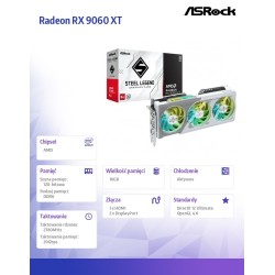 ASRock Karta graficzna Radeon RX 9060 XT STEEL LEGEND 16GB G… | PartsPC.pl