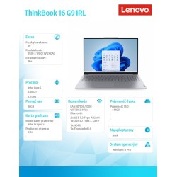 Notebook Lenovo ThinkBook 16 G9 IRL 16"WUXGA/Core 5 | PartsPC.pl
