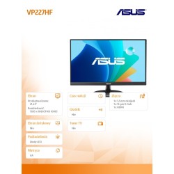 Monitor Asus 21,45" VP227HF Eye Care Gaming Monitor VA FHD 1… | PartsPC.pl