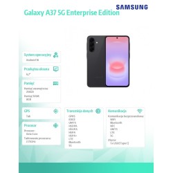 Smartfon Galaxy A37 5G 8/256GB Enterprise Edition czarny | PartsPC.pl