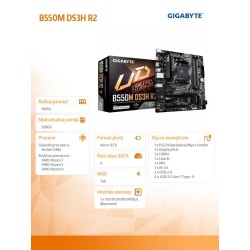 Płyta Gigabyte B550M DS3H R2 /AMD | PartsPC.pl
