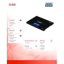 Dysk SSD GOODRAM CL100 960GB SATA III 2,5" GEN.3 (540/460 MB… | PartsPC.pl