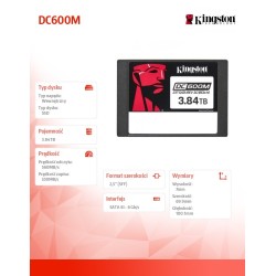 Kingston Dysk SSD DC600M 3840GB | PartsPC.pl