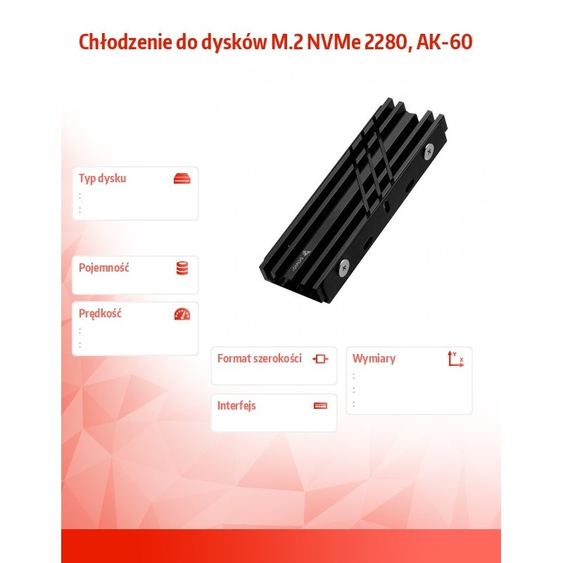 Chłodzenie do dysków M.2 SAVIO AK-60 | PartsPC.pl