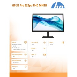 HP Inc. Monitor S3 Pro 322pv 21.45 FHD 9U5A2AA ABB | PartsPC.pl