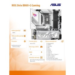 Asus Płyta główna ROG STRIX B860-G GAMING WIFI s1851 4DDR5 T… | PartsPC.pl