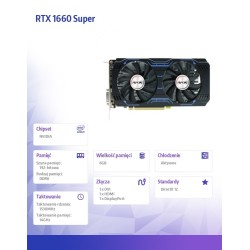 Karta graficzna - Geforce GTX1660 SUPER 6GB GDDR6 192Bit DP … | PartsPC.pl