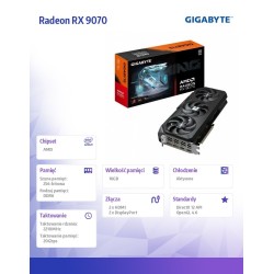 Karta VGA Gigabyte Radeon RX 9070 GAMING OC 16G 16GB GDDR6 2… | PartsPC.pl