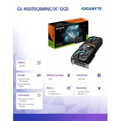 Gigabyte Karta graficzna GeForce RTX 5070 GAMING OC 12GB GDD… | PartsPC.pl