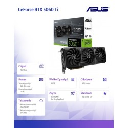 Karta VGA Asus GeForce RTX 5060 Ti PRIME-RTX5060TI-O16G... | PartsPC.pl