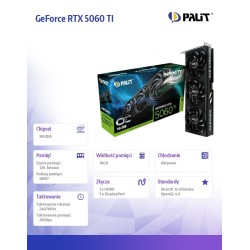 Karta VGA Palit GeForce RTX 5060 Ti Infinity 3 OC 16GB GDDR7… | PartsPC.pl