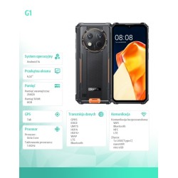 OUKITEL Smartfon G1 4G 6/256GB IP69K pomarańczowy | PartsPC.pl