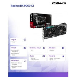 ASRock Karta graficzna Radeon RX 9060 XT CHALLENGER 16GB GDD… | PartsPC.pl