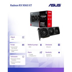 Karta VGA Asus Prime Radeon RX 9060 XT OC 16GB GDDR6 128bit … | PartsPC.pl