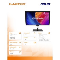 Asus Monitor 32 cale PA32UCE ProArt 4K IPS HDMI*2 DP*2 USB-C… | PartsPC.pl