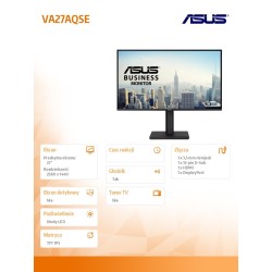 Asus Monitor 27 cali VA27AQSE IPS 75Hz HDMI DP VGA | PartsPC.pl