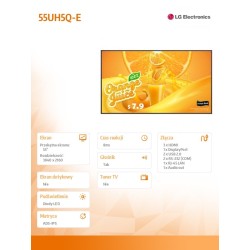 Monitor LG 55" 55UH5Q-E Digital Signage 4K UHD (24/7) | PartsPC.pl