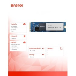 Synology Dysk SDD M2 NVMe PCIe 3.0 x4 1600GB SNV5420-1600G… | PartsPC.pl