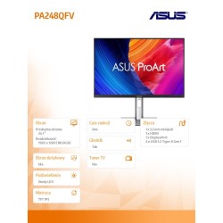 Monitor Asus 24,1" ProArt PA248QFV IPS WUXGA 100Hz HDMI DP 4… | PartsPC.pl