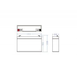 Akumulator AGM VRLA 6V 15Ah | PartsPC.pl