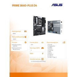 Płyta Asus PRIME B660-PLUS D4