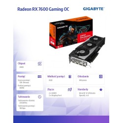 Karta VGA Gigabyte Radeon RX 7600 GAMING OC 8G 8GB GDDR6 128… | PartsPC.pl