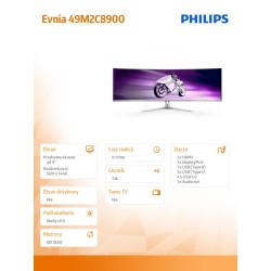 Monitor Philips 49" 49M2C8900/00 2xHDMI DP 5xUSB 3.0 USB-C g… | PartsPC.pl