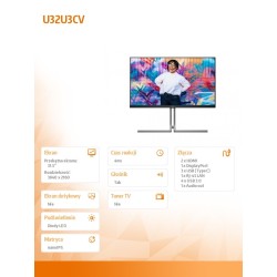 Monitor AOC 31,5" Graphic Pro U32U3CV 2xHDMI DP 6xUSB RJ-45 … | PartsPC.pl