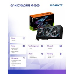 Karta VGA Gigabyte AORUS GeForce RTX 5070 MASTER 12G 12GB GD… | PartsPC.pl