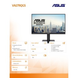 Monitor Asus 27" VA279QGS Business Monitor IPS FHD 120Hz... | PartsPC.pl