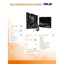 Asus Płyta główna ROG CROSSHAIR X870E EXTREME | PartsPC.pl