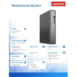 Komputer PC Lenovo ThinkCentre neo 50q G5 Tiny Core 7 | PartsPC.pl