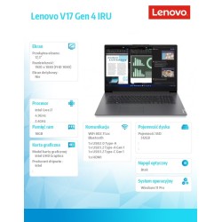 Notebook V17 G4 83A2004HPB W11Pro i7-13620H/2X8GB/512GB/INT/… | PartsPC.pl