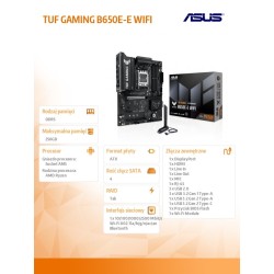 Płyta Asus TUF GAMING B650E-E WIFI /AMD | PartsPC.pl