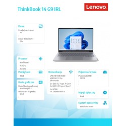Notebook Lenovo ThinkBook 14 G9 IRL 14"WUXGA/Core 5 | PartsPC.pl